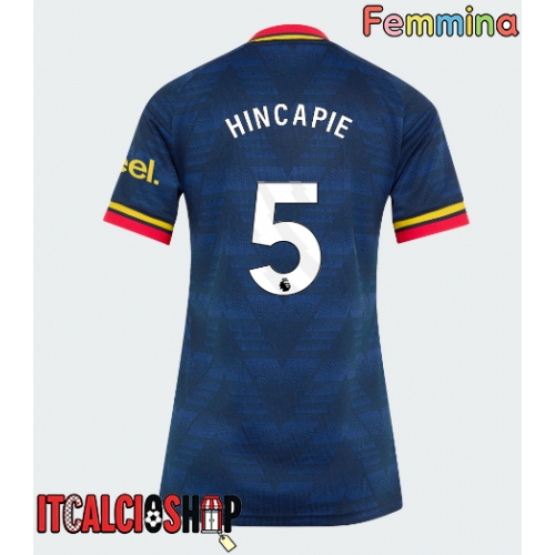 Arsenal Piero Hincapie #5 Seconda Maglia Femmina 2026-27 Manica Corta
